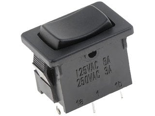 Dorman Conduct-Tite Mini Rocker Switch On-Off-On Non-Glow Black 10 Amp for Automotive Accessories 85969