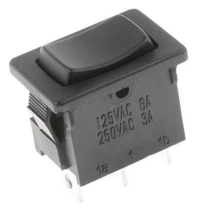 Dorman Conduct-Tite Mini Rocker Switch On-Off-On Non-Glow Black 10 Amp for Automotive Accessories 85969