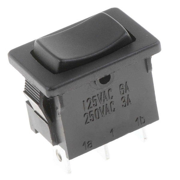 Dorman Conduct-Tite Mini Rocker Switch On-Off-On Non-Glow Black 10 Amp for Automotive Accessories 85969