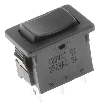 Dorman Conduct-Tite Mini Rocker Switch On-Off-On Non-Glow Black 10 Amp for Automotive Accessories 85969