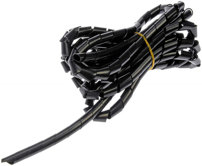 Dorman Conduct-Tite 3/8 In x 10 Ft Black Wire Spiral Tubing for Electrical Repair 86135