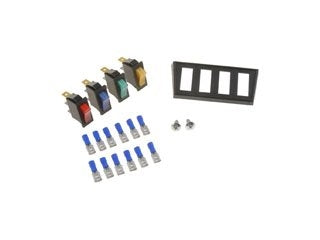 Dorman Conduct-Tite Multi-Color Rocker Switch Kit with Red Blue Amber Green for Automotive Electrical Accessories 86923