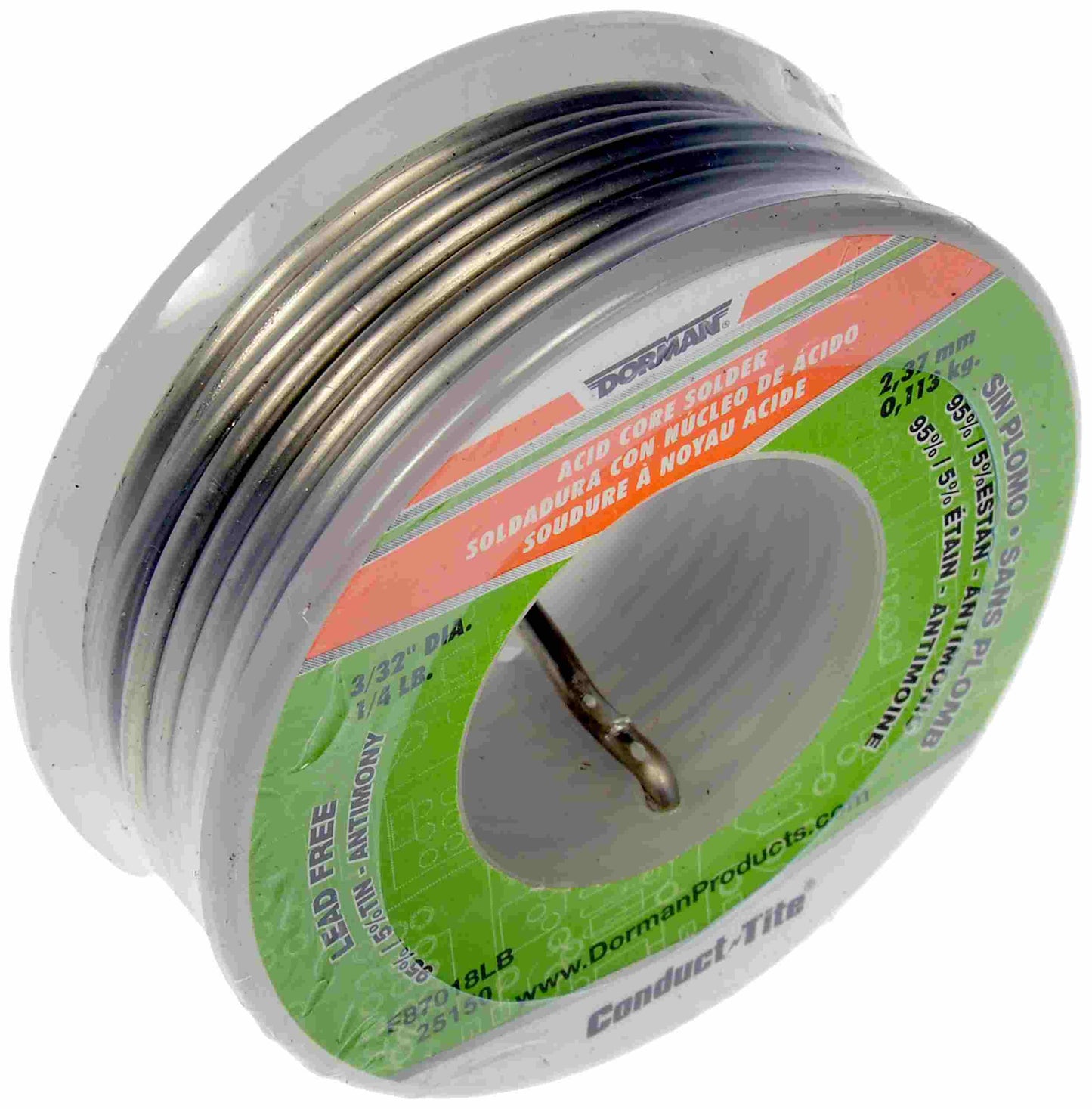 Dorman Conduct-Tite Lead-Free Acid Core Solder with Easy-to-Use Formula 87018