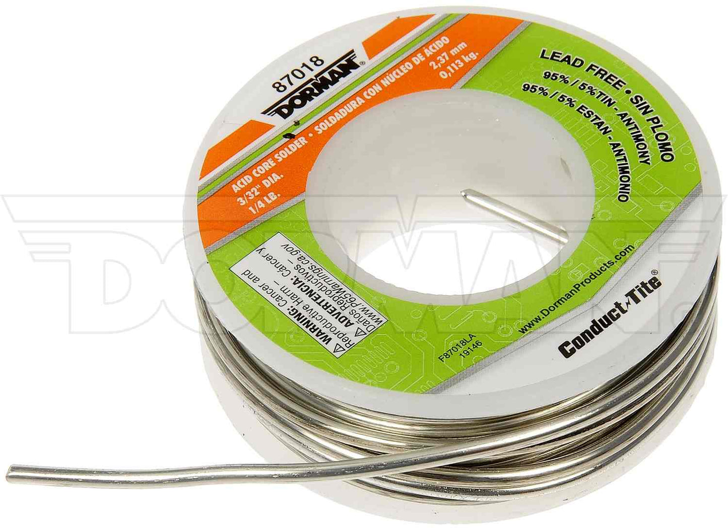 Dorman Conduct-Tite Lead-Free Acid Core Solder with Easy-to-Use Formula 87018