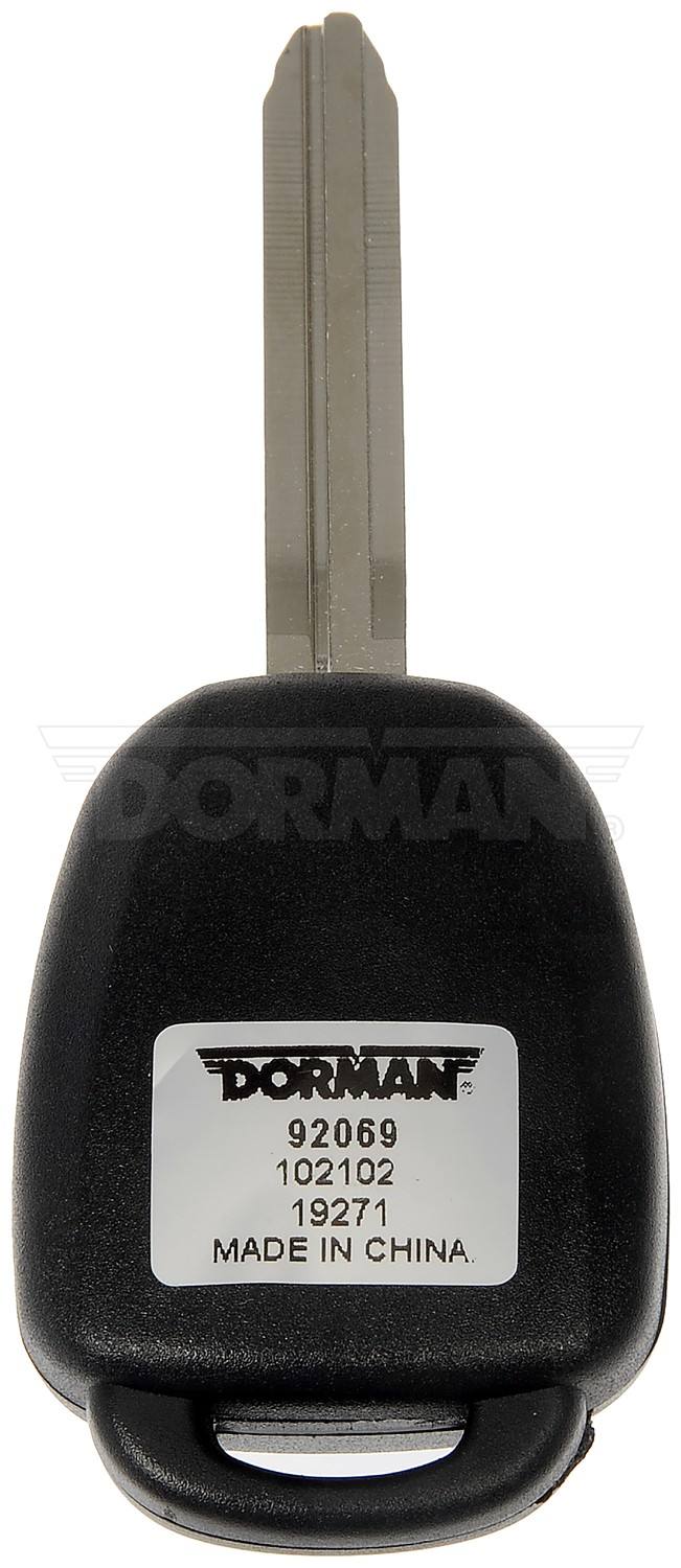 Dorman - HELP Keyless Entry Transmitter Cover Keyless Remote Case Repair with Custom Look for 2014-12 Toyota Camry 92069