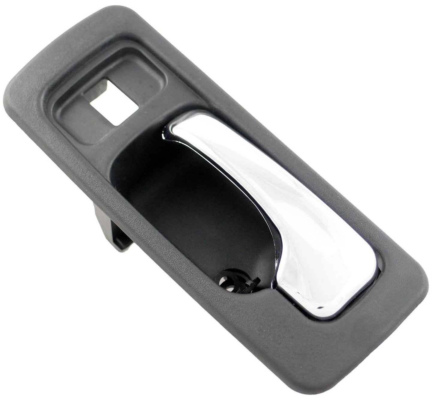 Dorman HELP Interior Door Handle Front Left with Lock Hole Chrome Black for 1990-1993 Honda Accord 92429