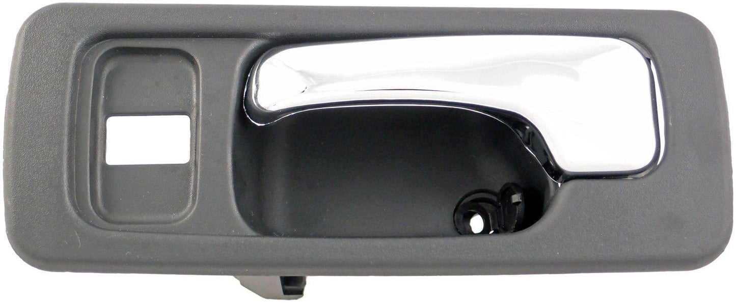 Dorman HELP Interior Door Handle Front Left with Lock Hole Chrome Black for 1990-1993 Honda Accord 92429