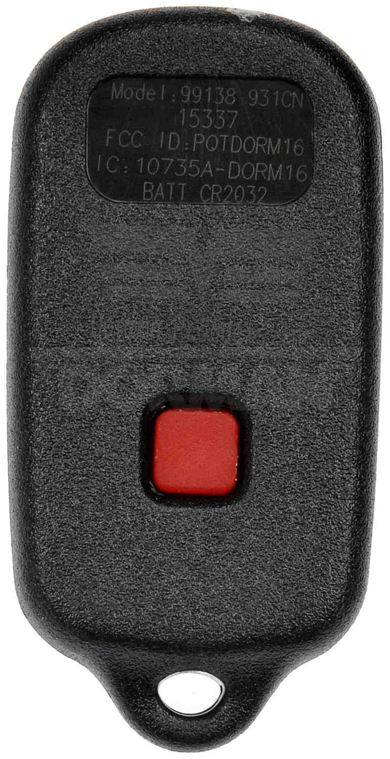 Dorman HELP Keyless Entry Remote 4 Button for 2003-2009 Toyota 4Runner and 2001-2007 Toyota Sequoia 99138
