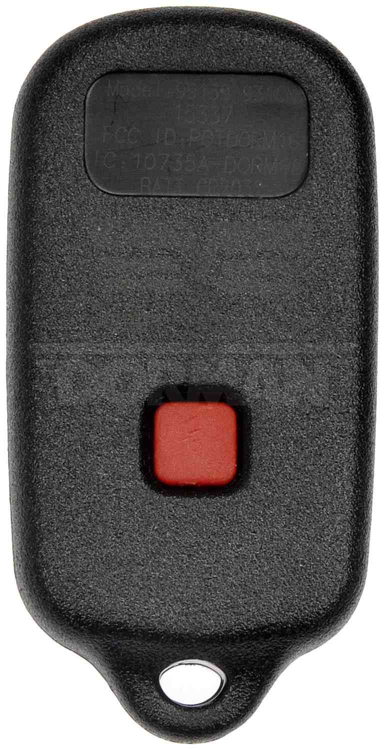 Dorman HELP Keyless Entry Remote 3 Button for 1999-2003 Toyota Sienna and 1999-2001 Toyota Solara 99139