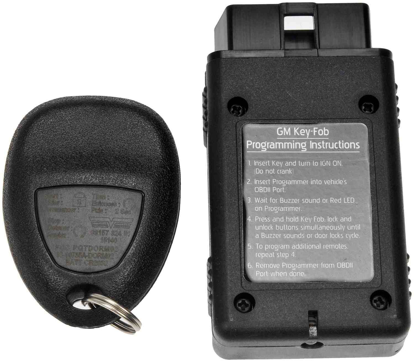 Dorman - HELP Keyless Entry Transmitter 5 Button with DIY Programming Tool for 2011 Buick Lucerne 2015 Chevrolet Impala 99157