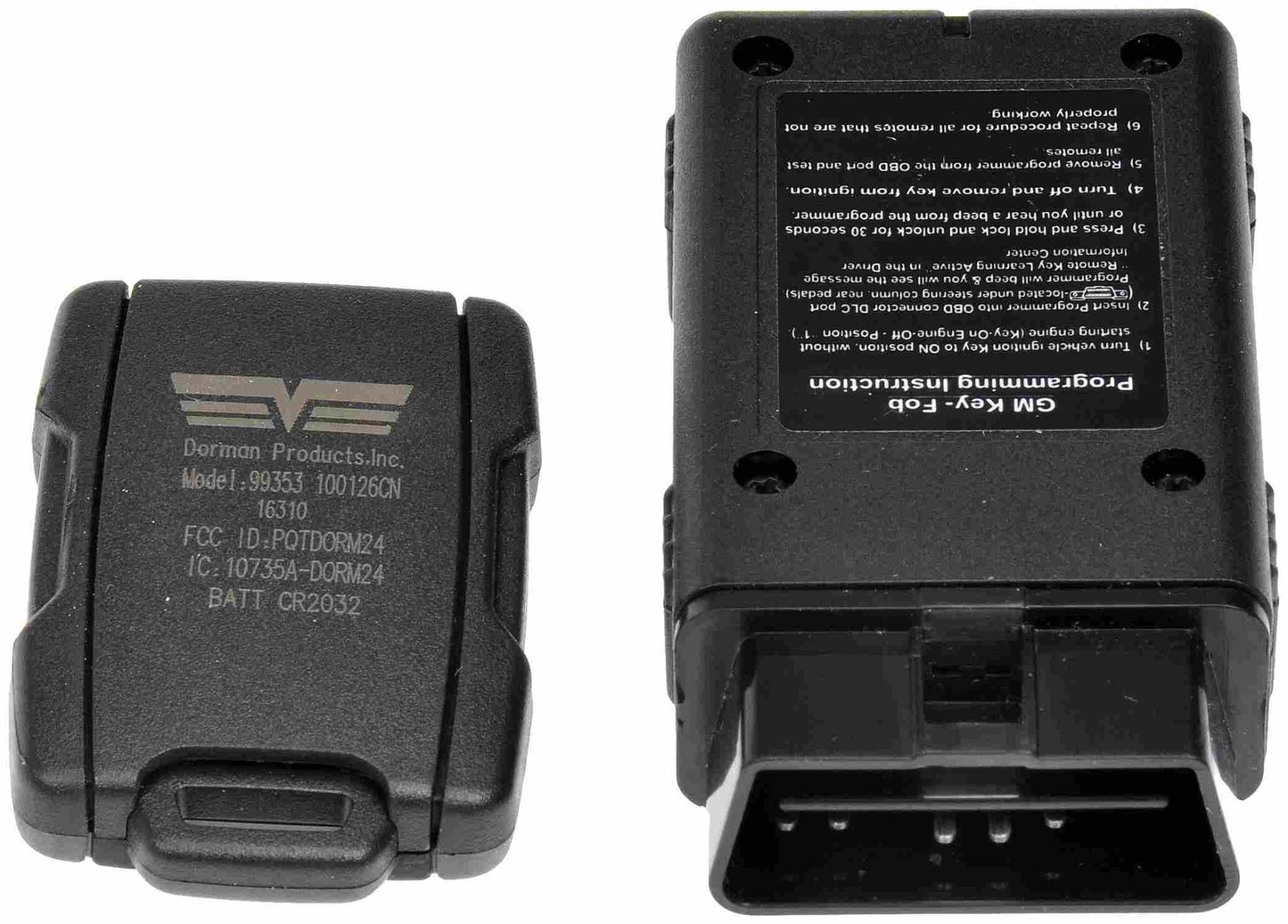 Dorman - HELP Keyless Entry Transmitter 6 Button with DIY Programming Tool for 2020-15 Chevrolet Suburban Chevrolet Tahoe 99353