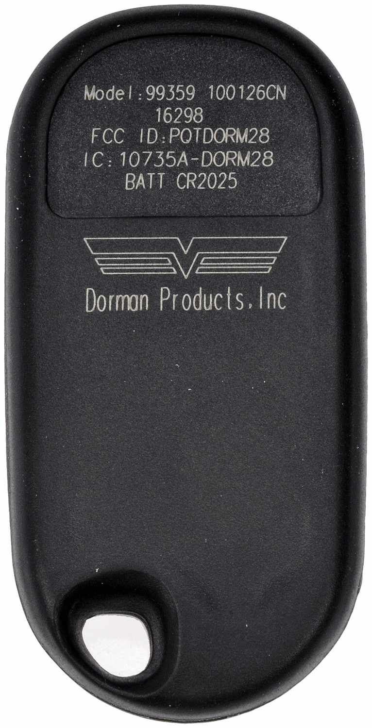 Dorman - Help Keyless Entry Transmitter 4 Button for 2002-98 Honda Accord 99359