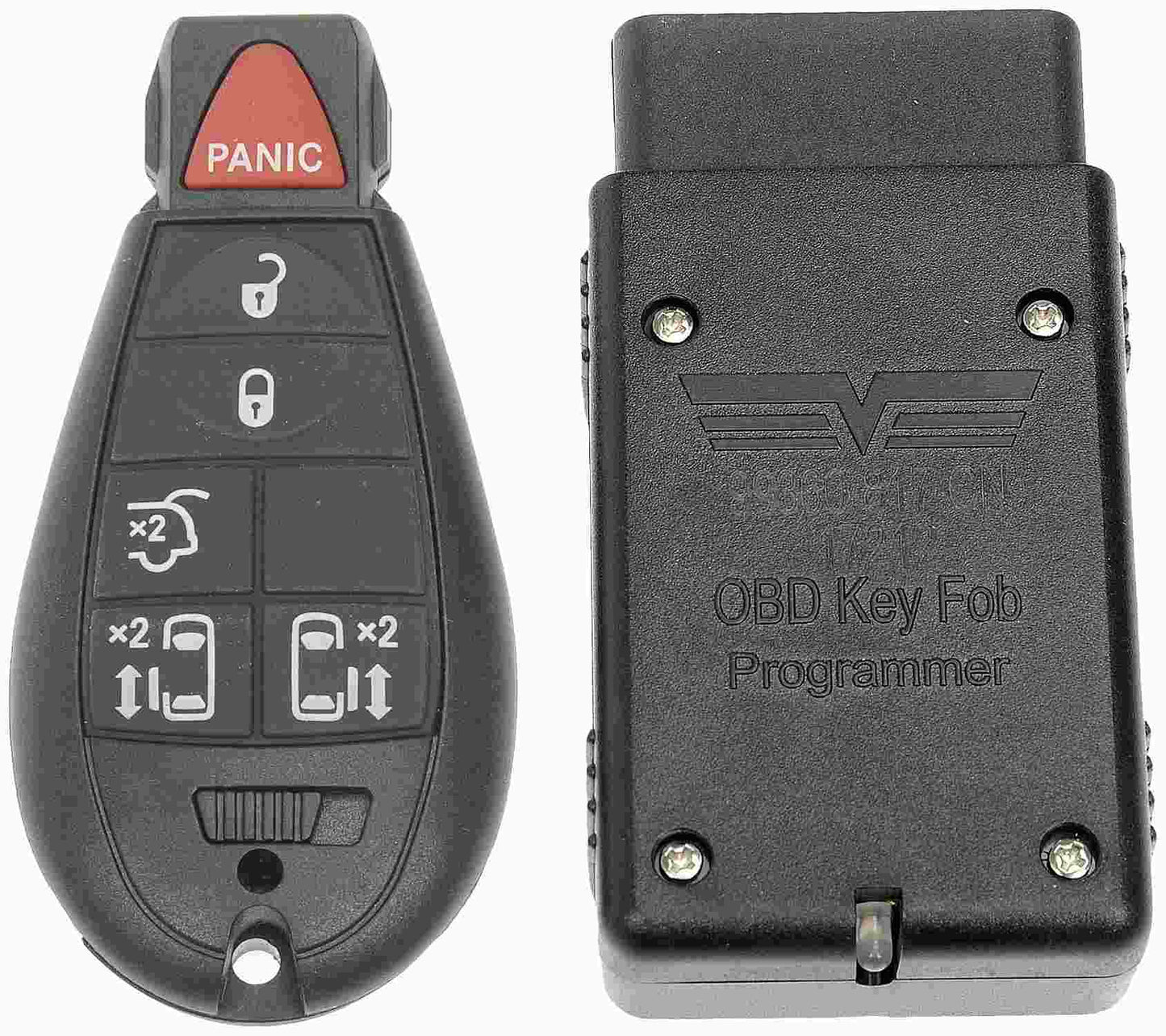 Dorman - HELP Keyless Entry Transmitter 6 Button with DIY Programming Tool for 2014-2015 Dodge Grand Caravan 99365