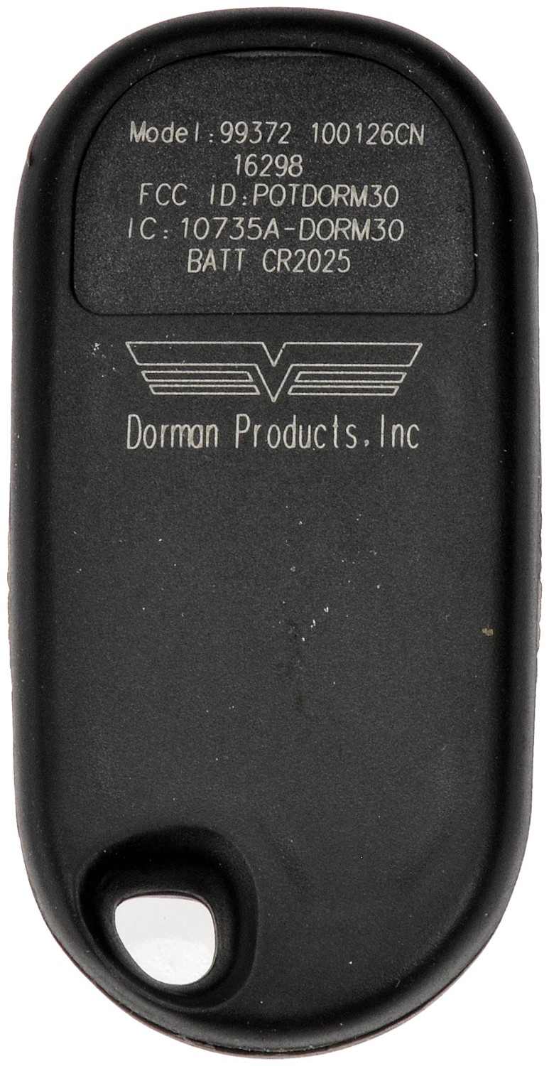 Dorman - HELP KEYLESS ENTRY REMOTE 99372