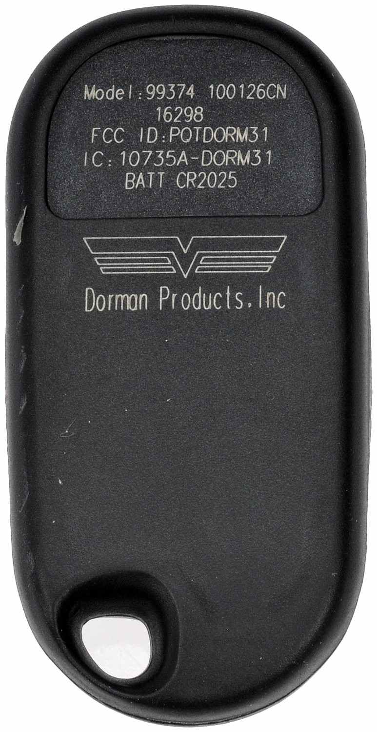 Dorman - HELP Keyless Entry Transmitter 3 Button for 2006-01 Acura MDX 99374