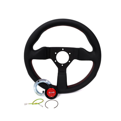 Momo Motorsports Montecarlo 320mm Leather Steering Wheel