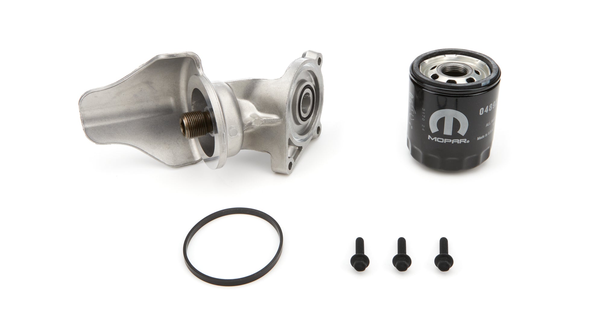 Mopar Performance Remote Oil Filter Kit 45-Degree Oiling Systems Oil Filters main image