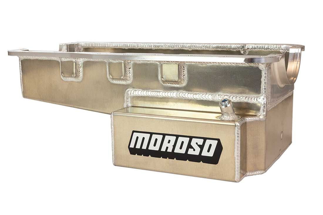 Moroso Ford 289-302 Road Race Baffled Front Sump 8in Deep Aluminum Oil Pan 20537