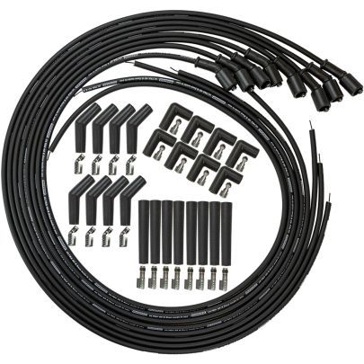 Moroso GM LS/LT 8.5mm Ultra 40 Universal Wire Set - Black w/90/135/Straight Plug Ends 73749