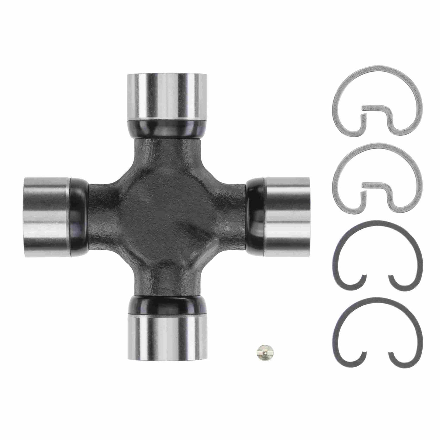 Moog U-joint:Universal Joint, Super Strength, 1410 Style, Greasable, Steel