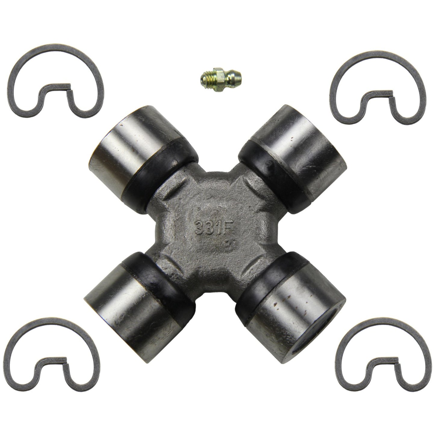 Moog U-joint:Universal Joint, 1350 Style, Greasable, Steel