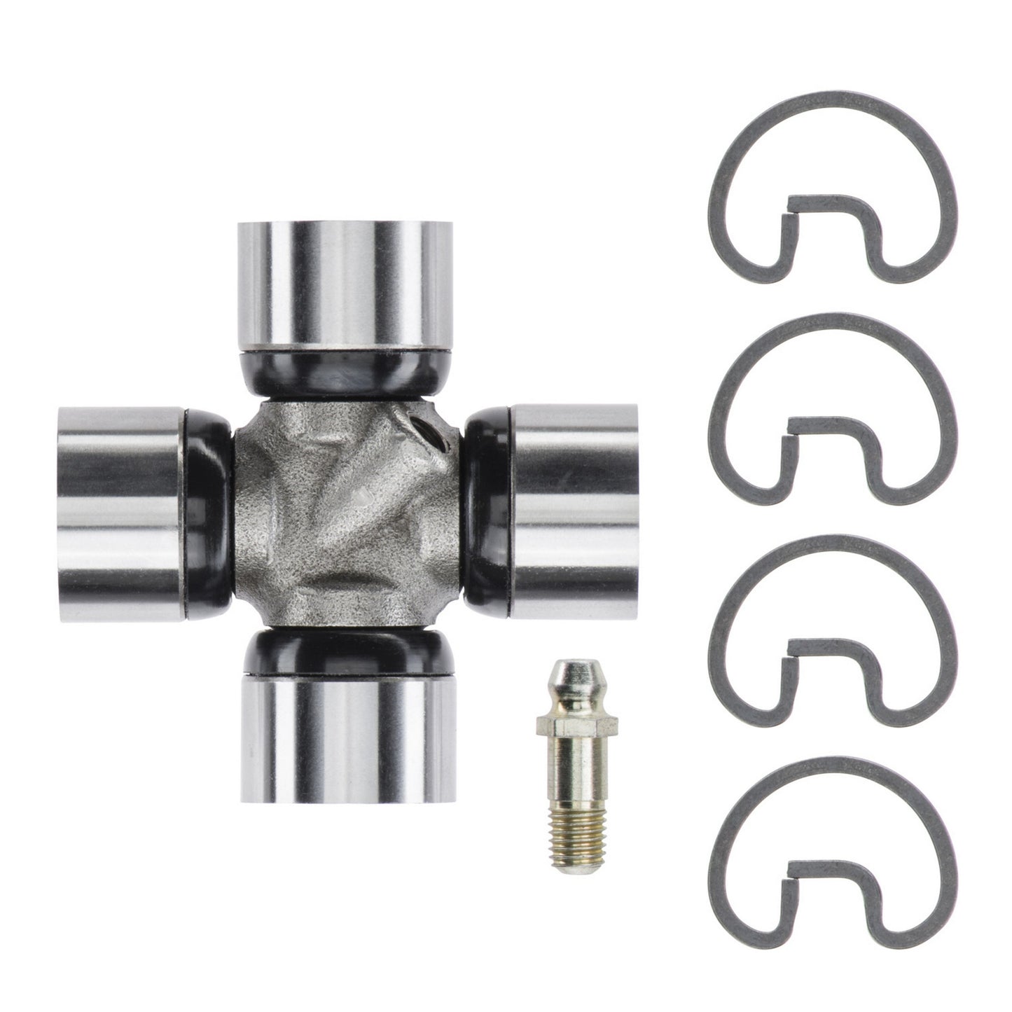 Moog Universal Joint:Spicer 1100 Style,Greasable,Steel