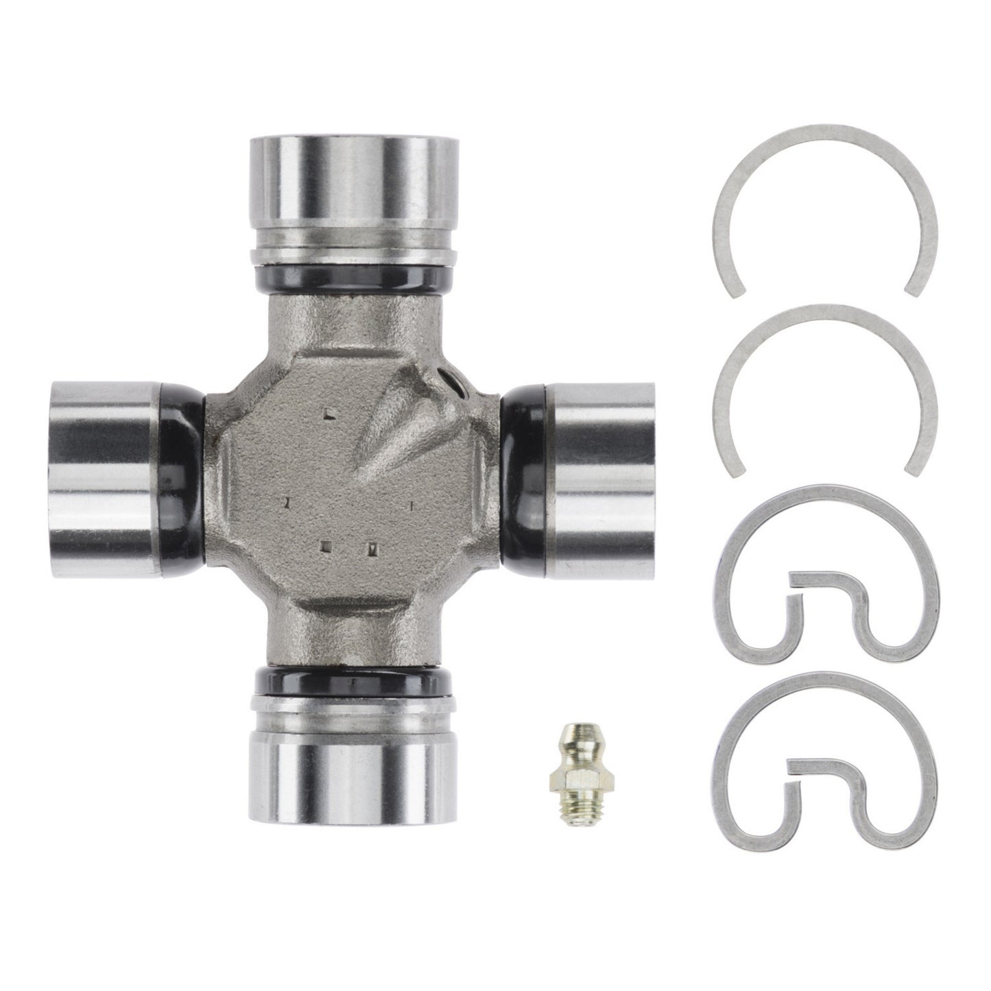 Moog Universal Joint:Detroit 7290/Spicer 1310 Style,Greasable,Steel