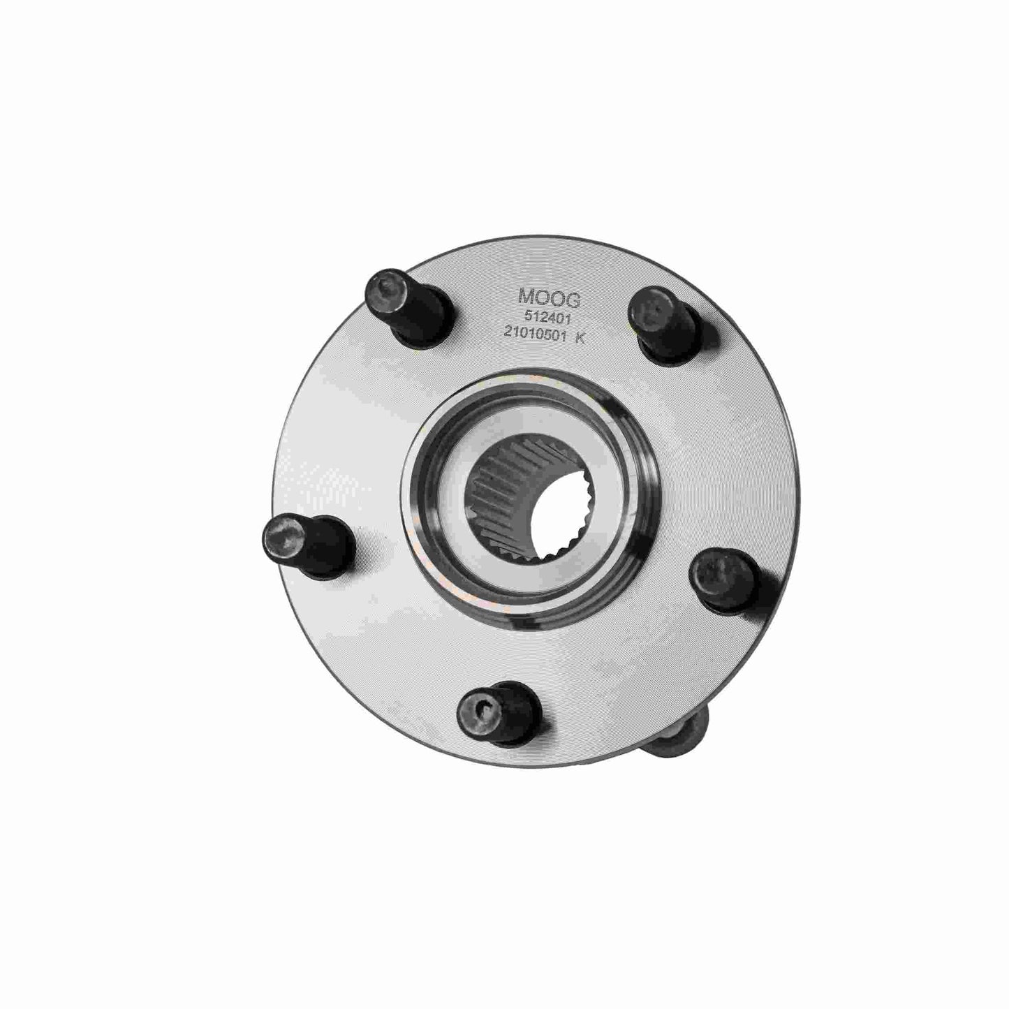 Moog Hub Assembly:Wheel Hub and Bearing, Steel, Rear, Subaru