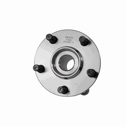 Moog Hub Assembly:Wheel Hub and Bearing, Steel, Rear, Subaru