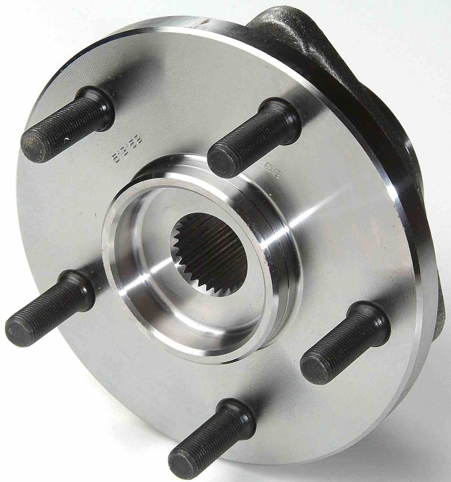 Moog Hub Assembly:Wheel Hub and Bearing Assembly, Front, Jeep