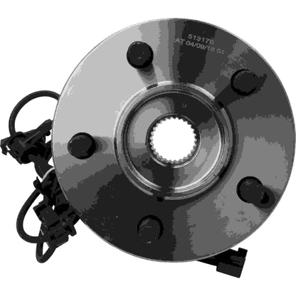 Moog Hub Assembly:Wheel Hub and Bearing Assembly, Driver Side Front,Jeep