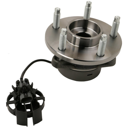 Moog Hub Assembly:Wheel Hub and Bearing Assembly,Front,Chevy,Saturn