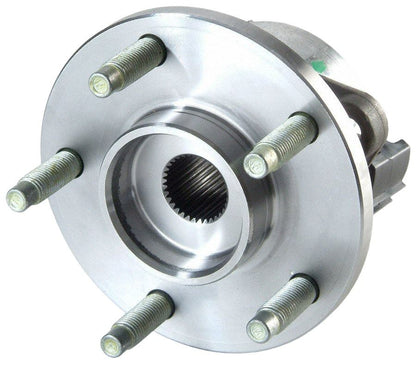 Moog Hub Assembly:Wheel Hub and Bearing Assembly,Front,Chevy,Saturn