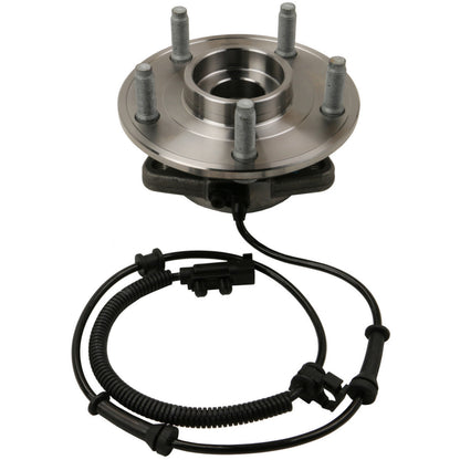 Moog Hub Assembly:Wheel Hub and Bearing, Steel, Front, Jeep