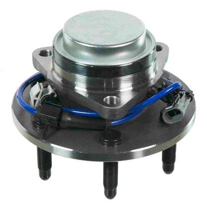 Moog Hub Assembly:Wheel Hub and Bearing Assembly,Front,Cadillac,Chevy