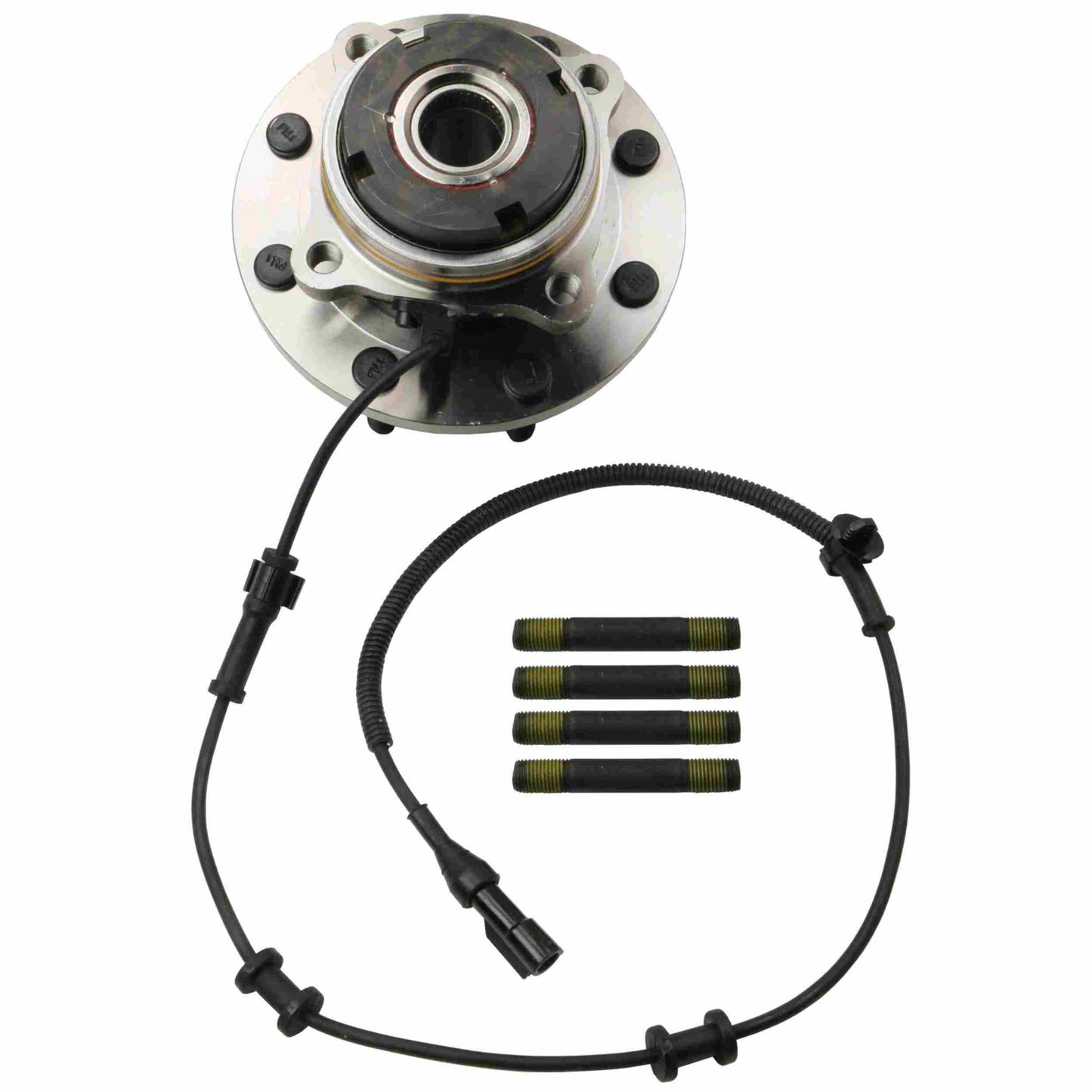 Moog Hub Assembly:Wheel Hub and Bearing Assembly, Front, Ford