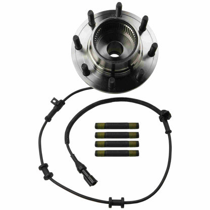 Moog Hub Assembly:Wheel Hub and Bearing Assembly, Front, Ford