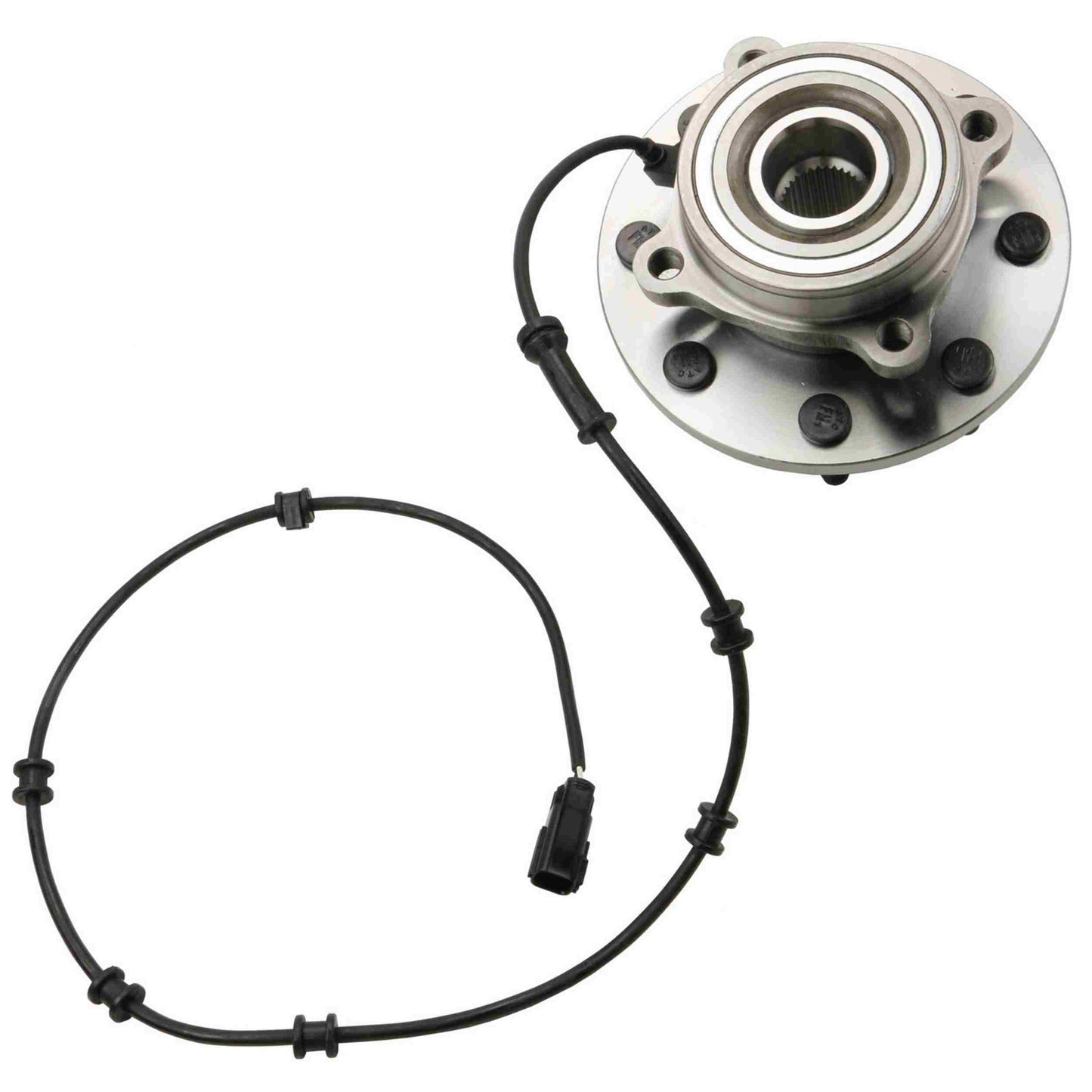 Moog Hub Assembly:Wheel Hub and Bearing Assembly, Front, Dodge