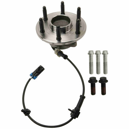 Moog Hub Assembly:Wheel Hub and Bearing Assembly,Front,Rwd,Chevy