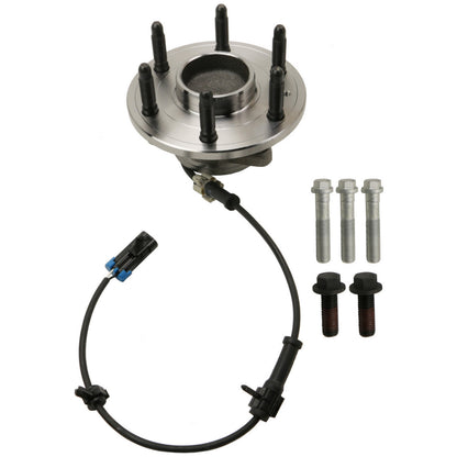 Moog Hub Assembly:Wheel Hub and Bearing Assembly,Front,Rwd,Chevy