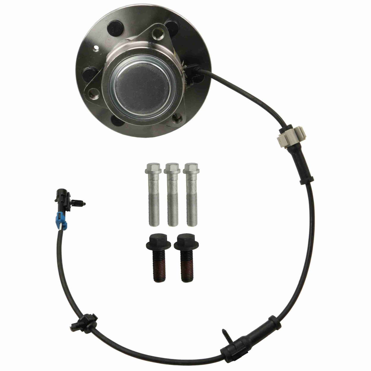 Moog Hub Assembly:Wheel Hub and Bearing Assembly,Front,Rwd,Chevy