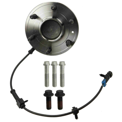 Moog Hub Assembly:Wheel Hub and Bearing Assembly,Front,Rwd,Chevy