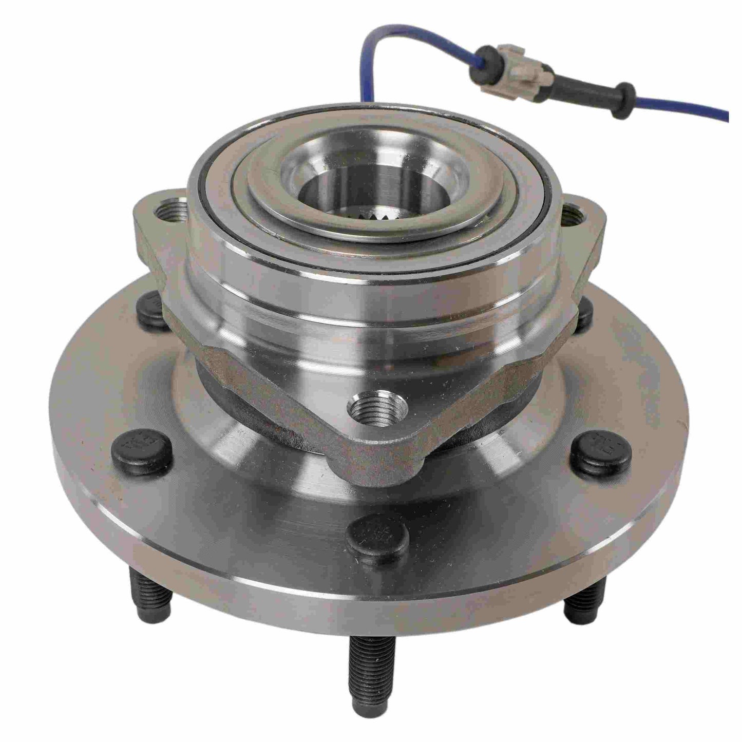Moog Hub Assembly:Wheel Hub and Bearing, Steel, Front, Hummer