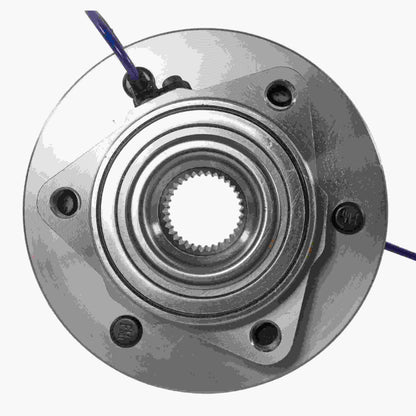 Moog Hub Assembly:Wheel Hub and Bearing, Steel, Front, Hummer