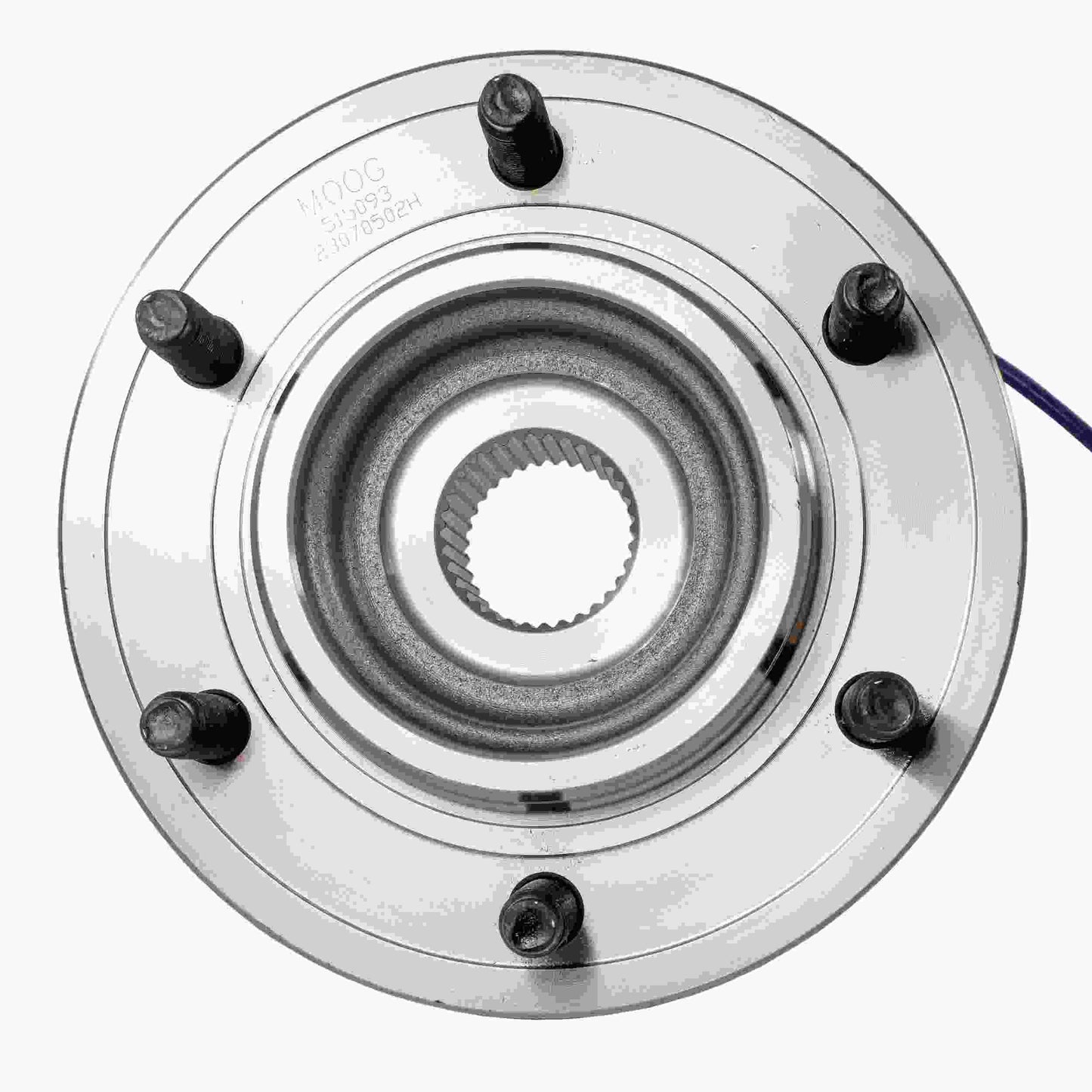 Moog Hub Assembly:Wheel Hub and Bearing, Steel, Front, Hummer
