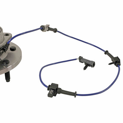 Moog Hub Assembly:Wheel Hub and Bearing, Steel, Front, Hummer