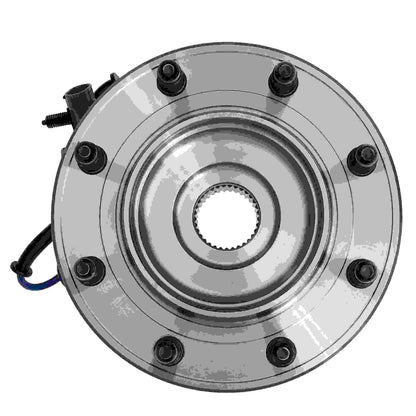 Moog Hub Assembly:Wheel Hub & Bearing,Steel,Cadillac,Chevy,Hummer