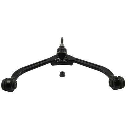 Moog Control Arm and Ball Joint Assembly:Stock Style,Steel,Black