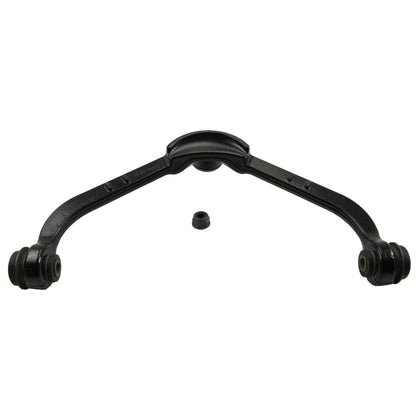 Moog Control Arm and Ball Joint Assembly:Stock Style,Steel,Black