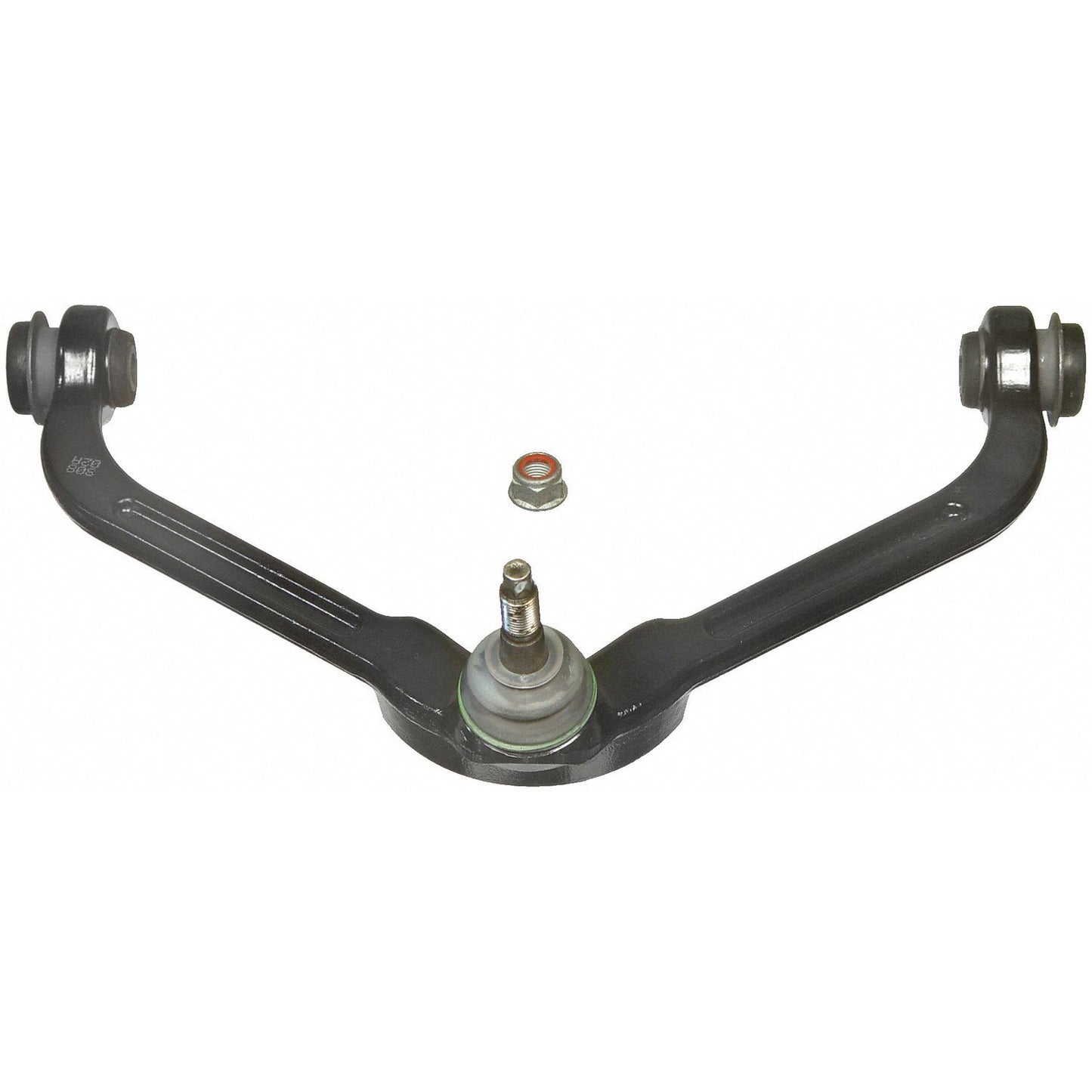 Moog Control Arm and Ball Joint Assembly:Stock Style,Steel,Black